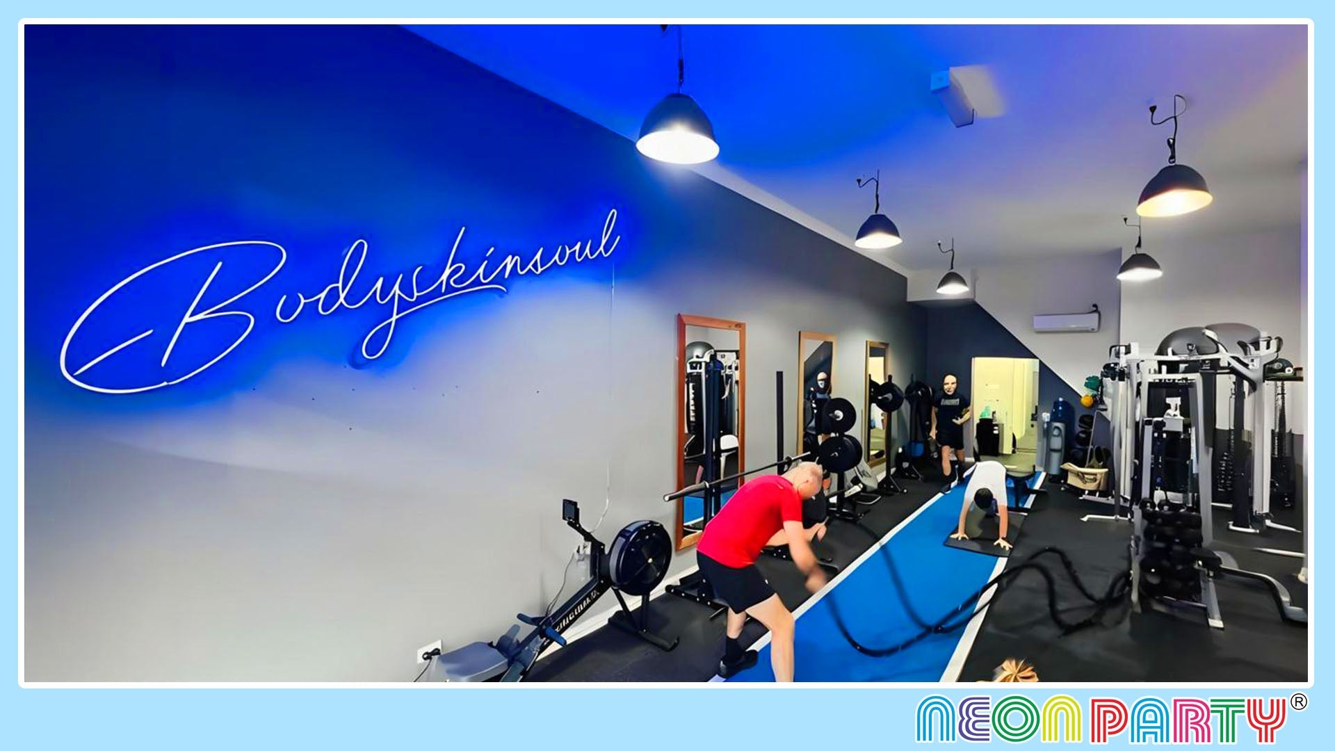 Neonpartys® UK FitnessRoom Neon Signs Case