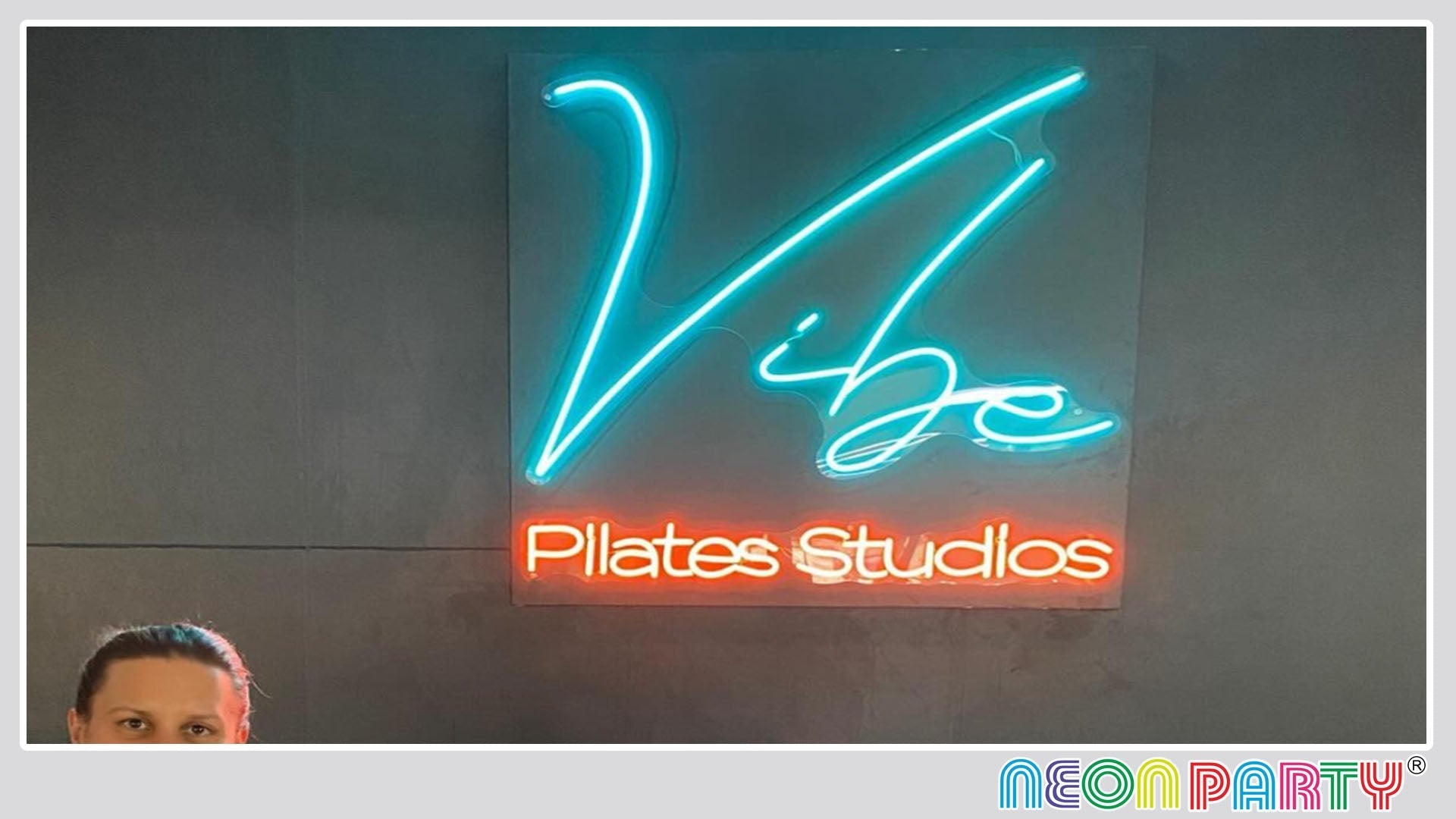 Neonpartys®_Customisable Logo Neon Signs For Pilates Studio