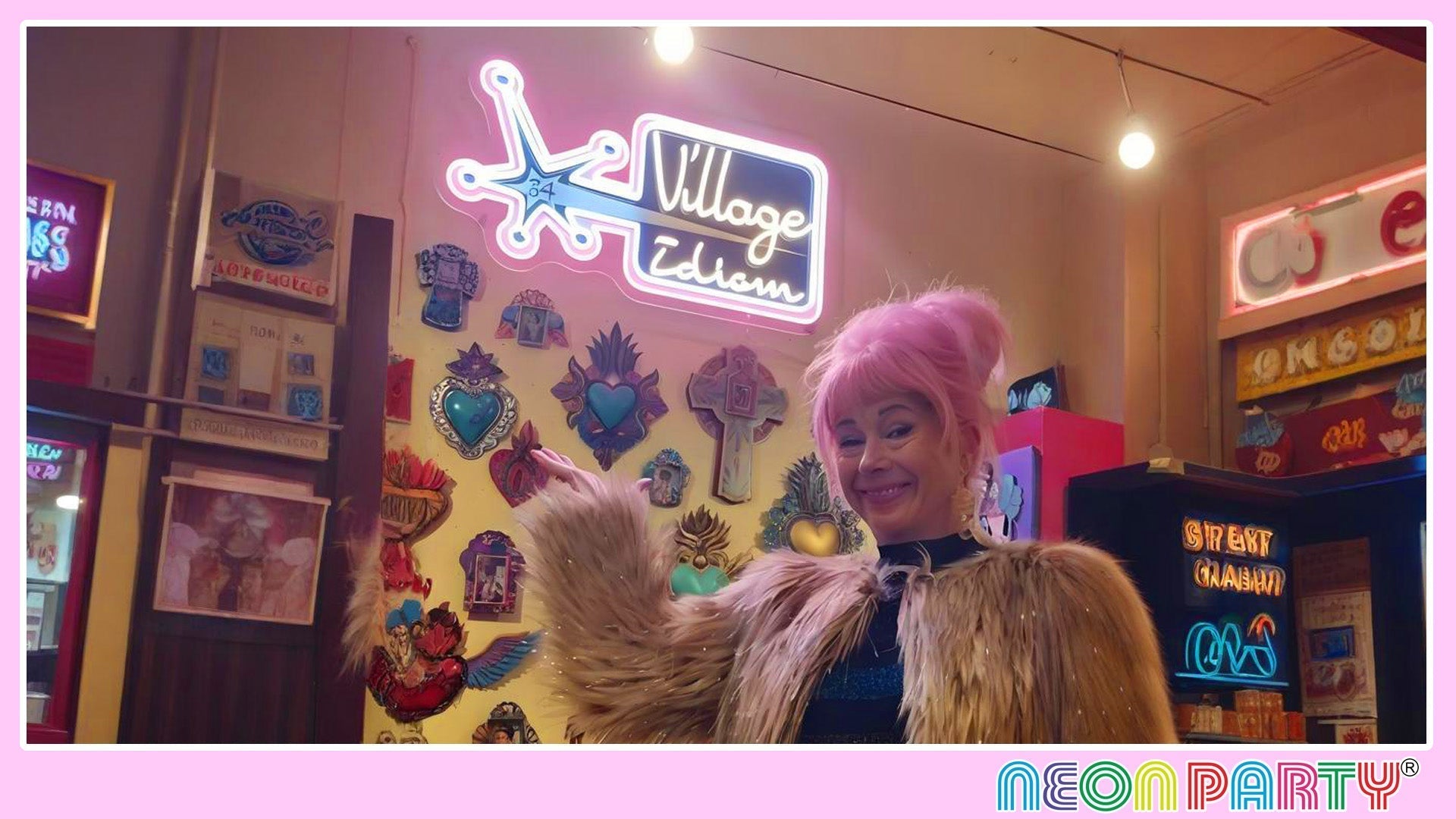 Neonparty® UK_Custom a personalized logo neon lights decorate your boutique