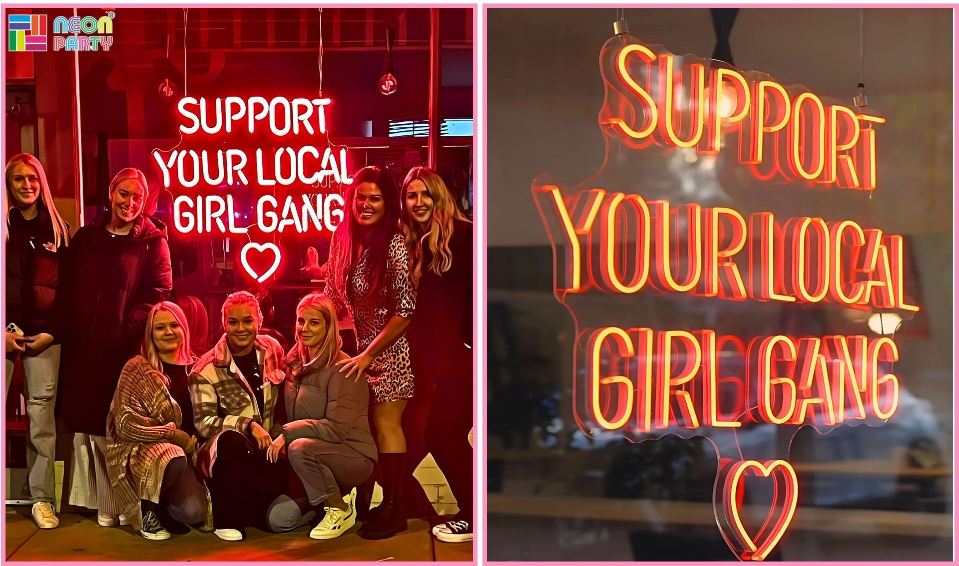 Neonpartys®UK_ LED Neon Light For The Girls at Salon Vie