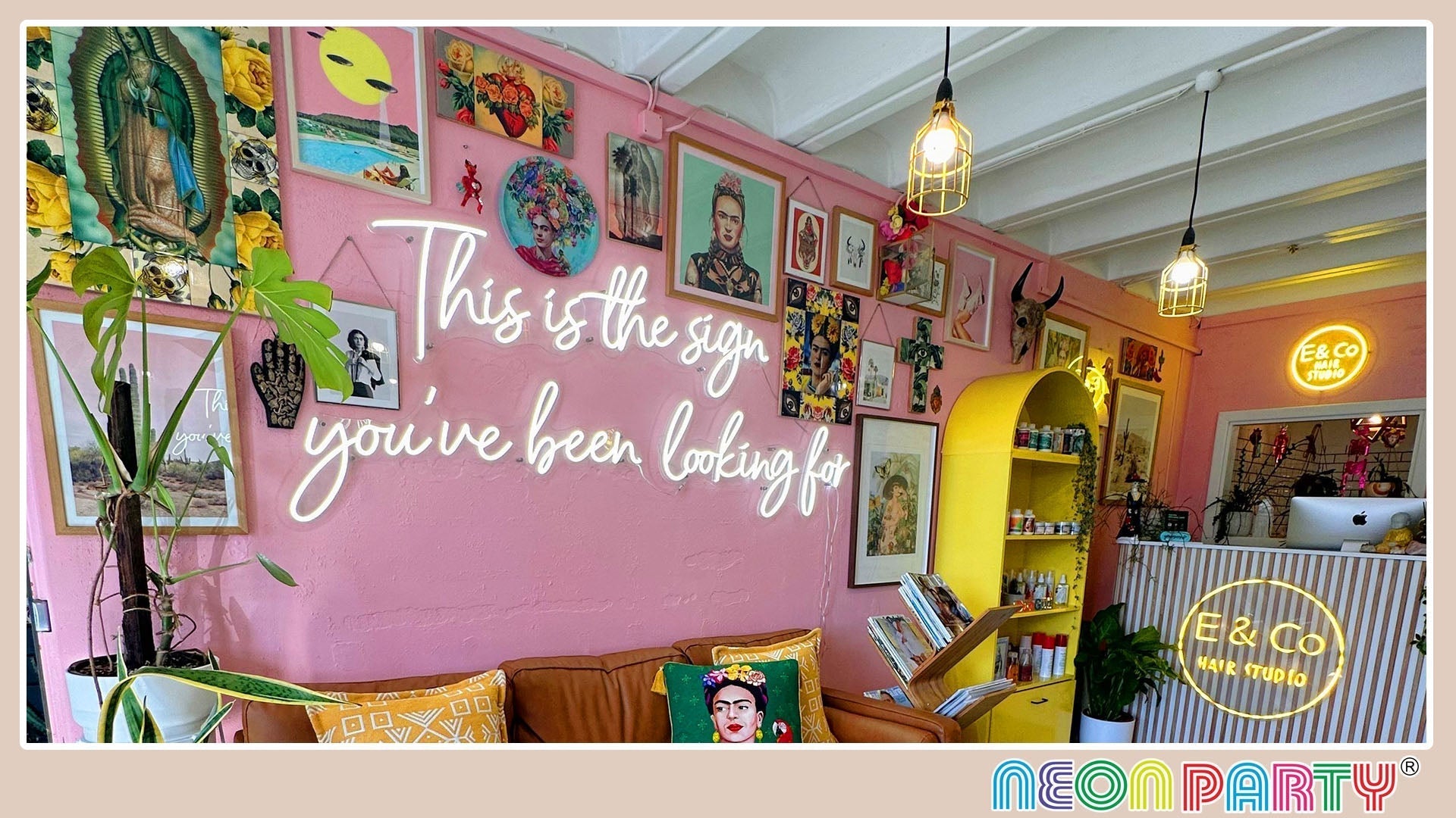 Neonpartys®UK-Custom Text Neon Sign For Hair Studio