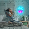 Skull With Bowknot Neon Sign