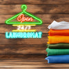 24/7 laundromat neon open signs