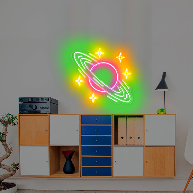 Cool Saturn Neon Sign