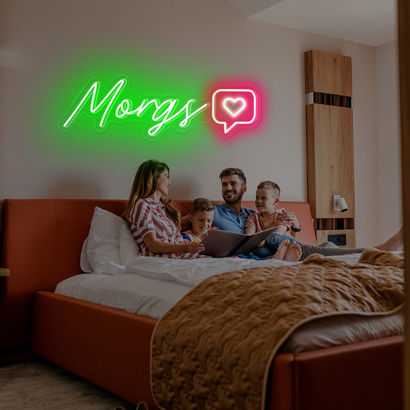 Name with Like Button Neon Sign