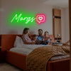 Name with Like Button Neon Sign