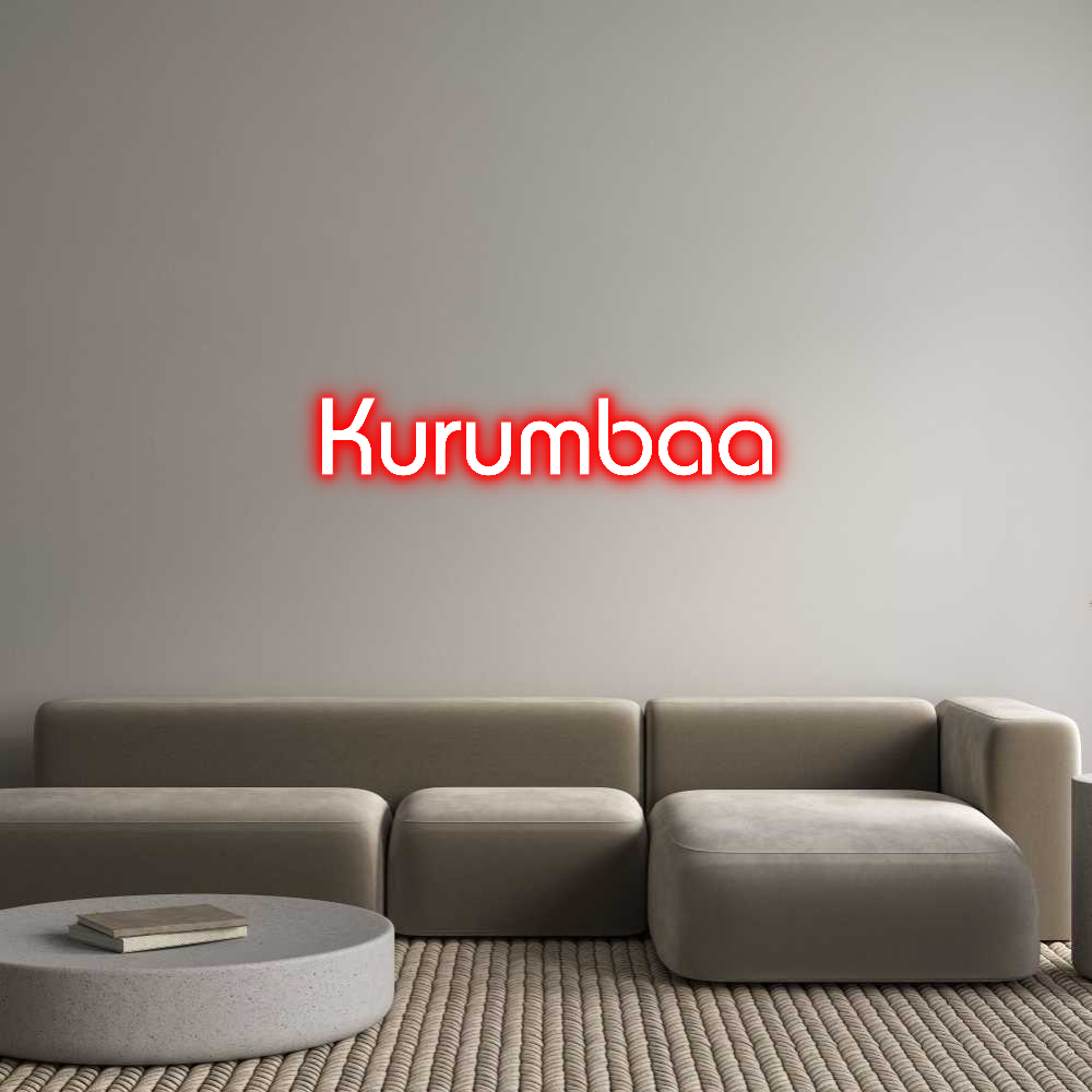 Custom neon sign Kurumbaa