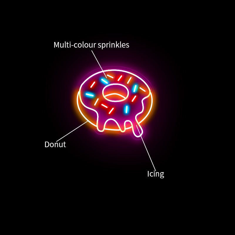 Donut LED Neon Sign
