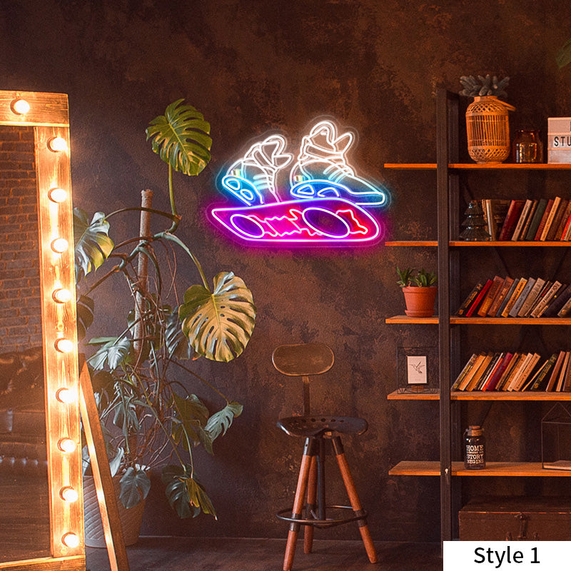 Skater Neon Sign