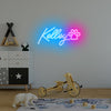 Name with Paw Print Neon Sign