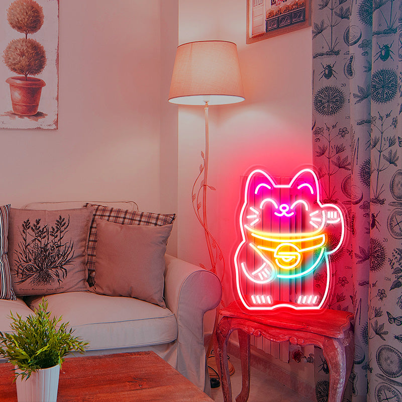 Lucky Cat Neon Sign