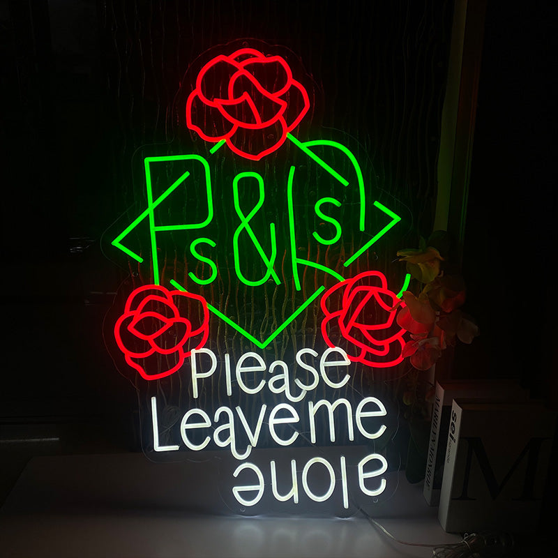 Please Leave Me Alone Neon Sign