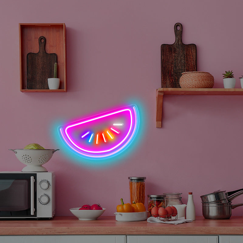 Colourful grapefruit neon