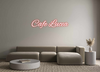 Custom neon sign Cafe Lucea