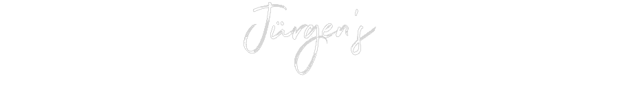 Custom neon sign Jürgen‘s