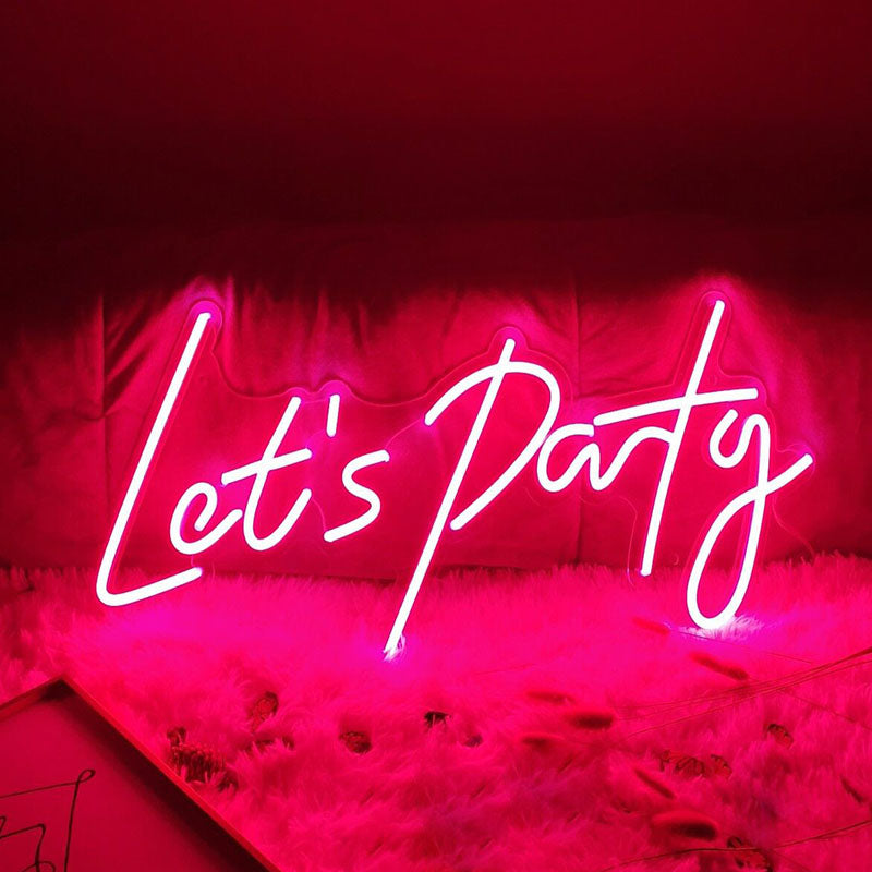 Let's Party neon light
