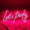 Let's Party neon light