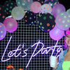 Let's Party neon light