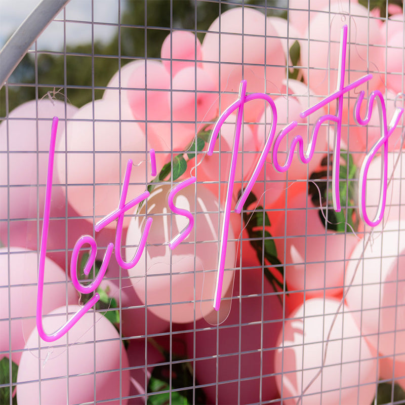 Let's Party neon light