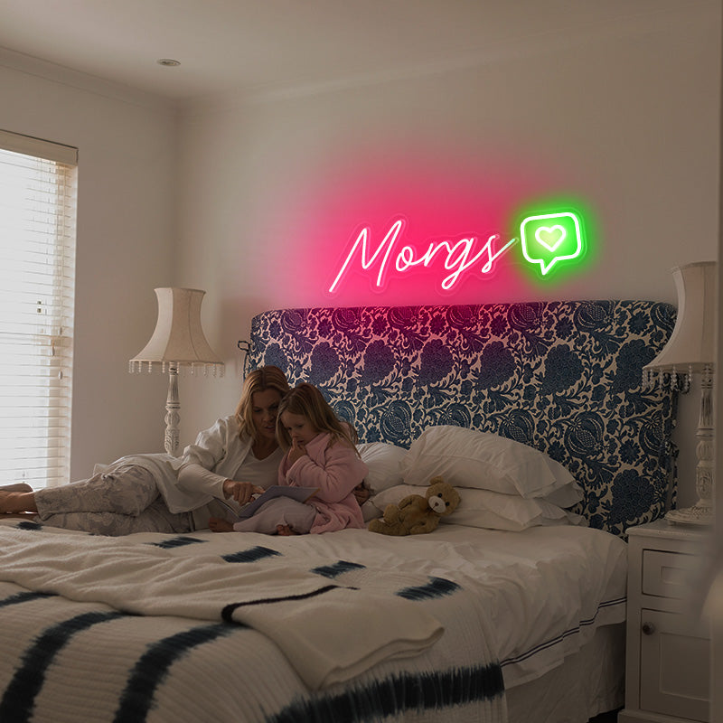 Name with Like Button Neon Sign