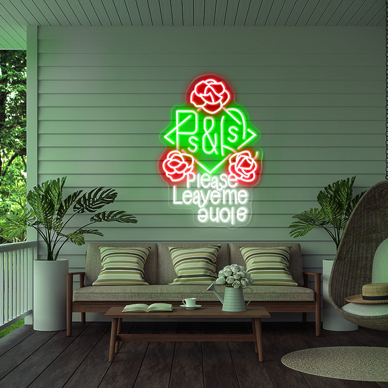 Please Leave Me Alone Neon Sign