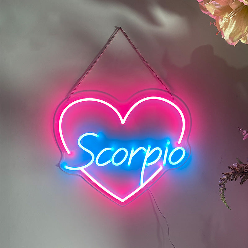 It's a boy & heart neon sign