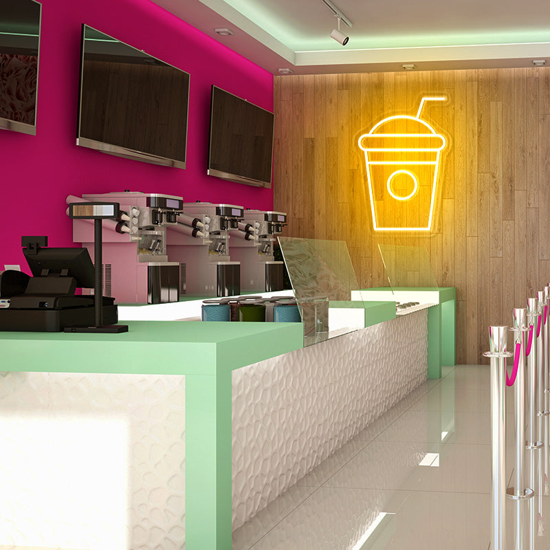 Coke Cup Neon Sign