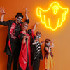 Bat ghost neon sign for Hallowmas - neonpartys.co.uk