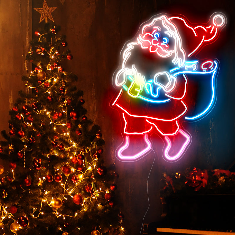 Santa Claus neon light signs - neonpartys.co.uk