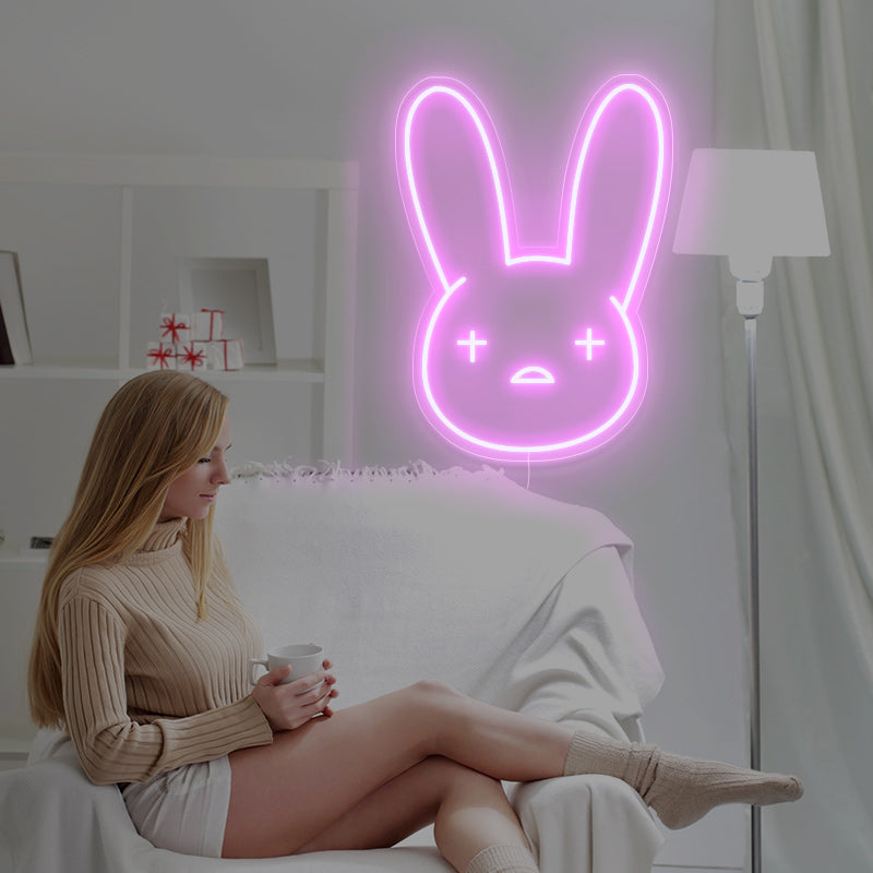 Rabbit head design neon - neonpartys.co.uk