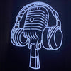 Headset personalized neon wall art