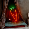 Carrot neon lights - neonpartys.co.uk