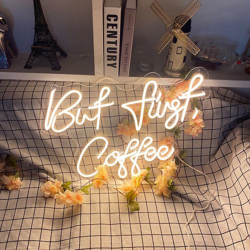 cafes neon sign