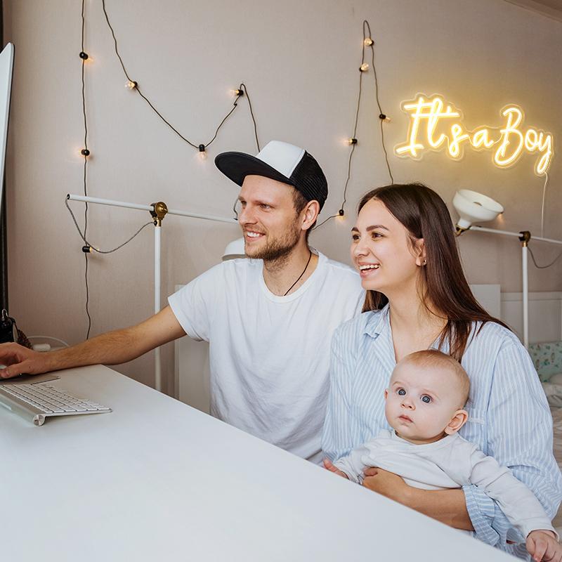 It's a Boy led signs - neonpartys.co.uk