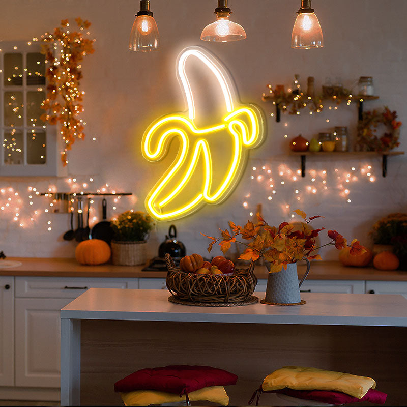 Banana Neon Wall Art 