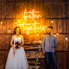 Better together neon wedding sign