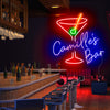 Cocktail neon bar name signs