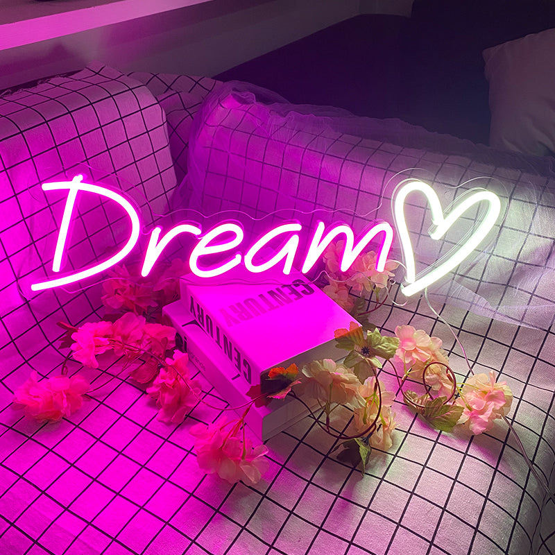 Dream&heart neon for children's room 