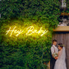 Hey Baby Neon Art for bedroom