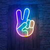 Peace Hand Neon Sign - neonpartys.co.uk