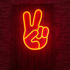 Peace Hand Neon Sign - neonpartys.co.uk