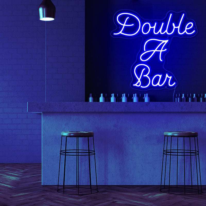 double a bar neon lights - neonpartys.co.uk