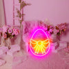 Easter bowknot& eggs neon