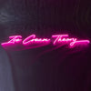 Ice cream theory neon wall art