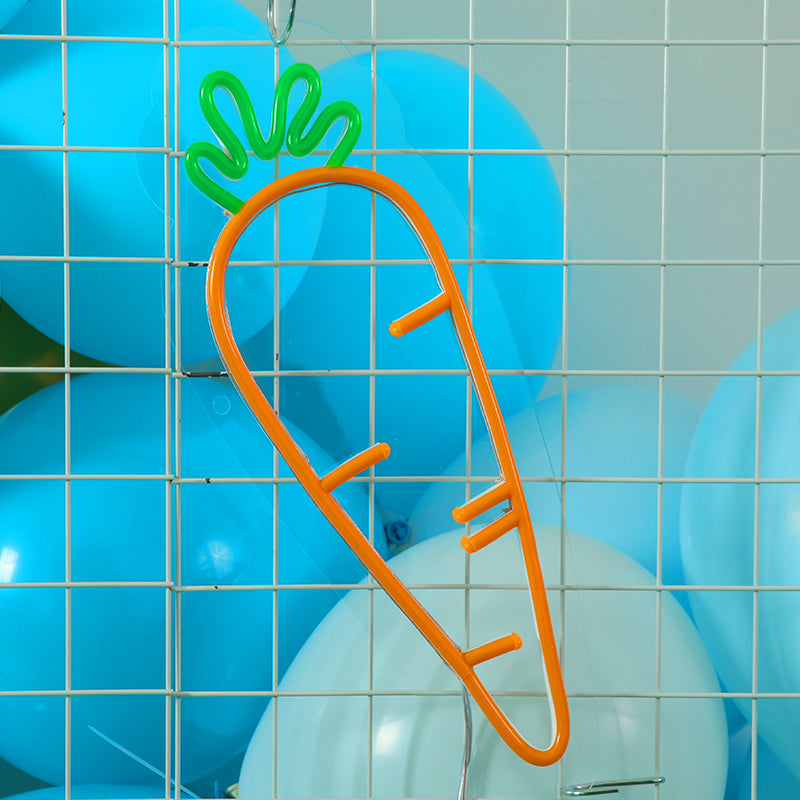 Carrot neon lights - neonpartys.co.uk